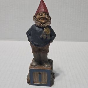Vintage retired Tom Clark Gnome Figurine Number "1" Block
